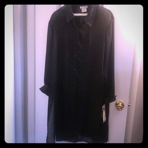 Black see through jacket